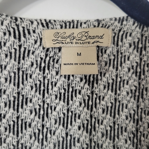 Lucky Brand Asymmetrical Moto Zip Up Sweater size M - Picture 8 of 11